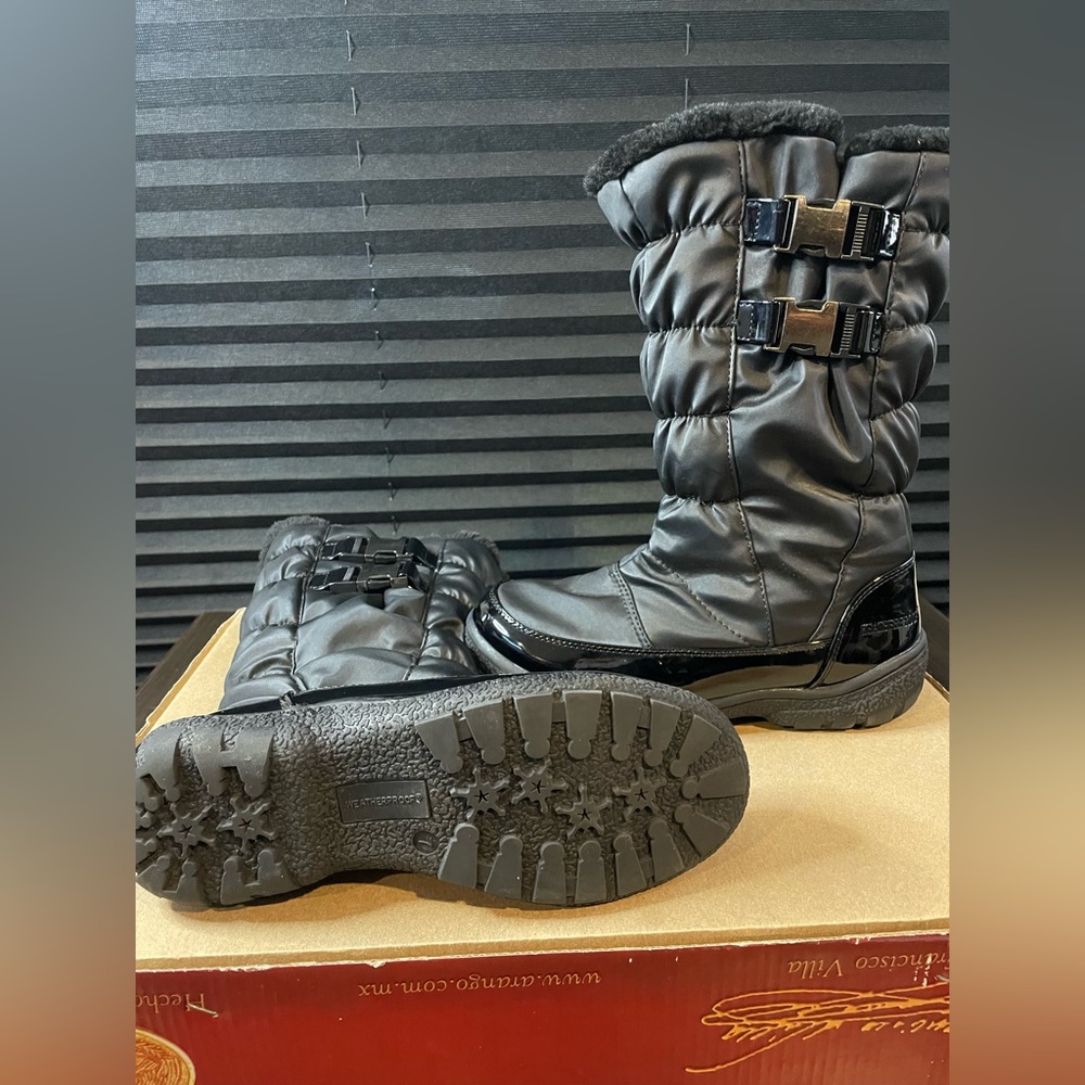 Weatherproof Mikayla Women's Faux Fur Winter Boots with Buckle Size 7